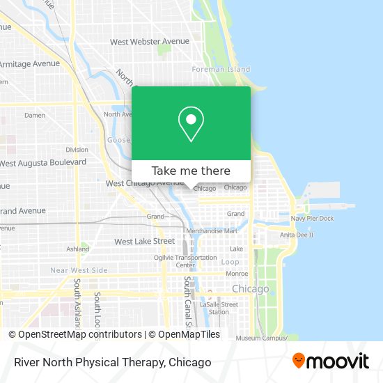 Mapa de River North Physical Therapy