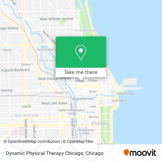Mapa de Dynamic Physical Therapy Chicago