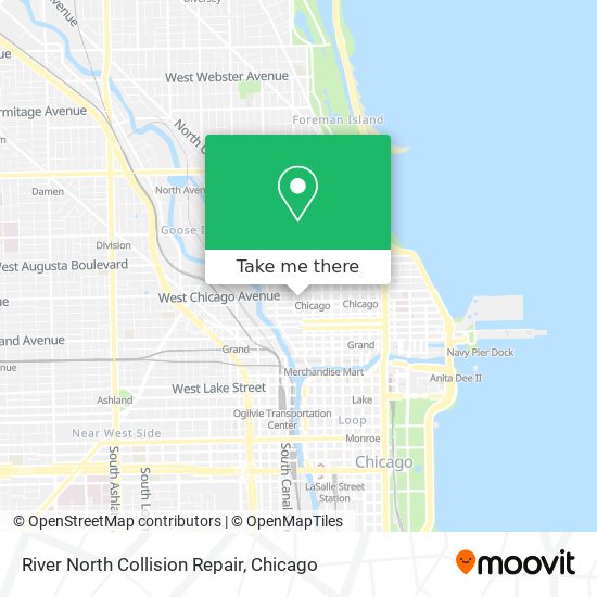 Mapa de River North Collision Repair