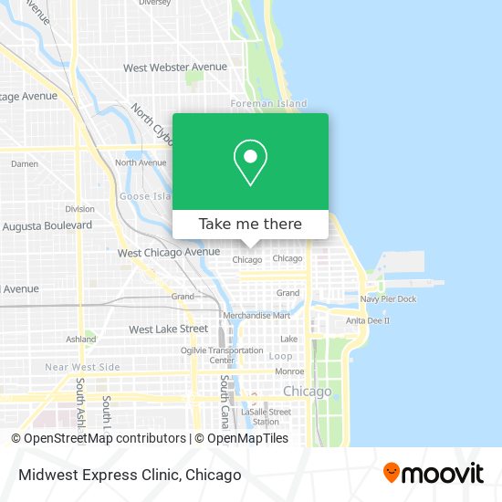 Midwest Express Clinic map