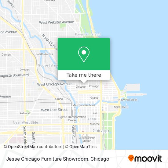 Jesse Chicago Furniture Showroom map