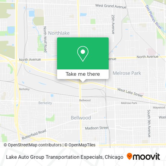 Mapa de Lake Auto Group Transportation Especials