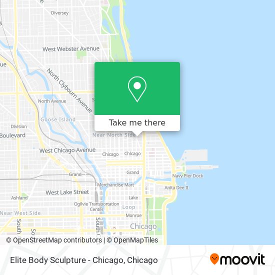 Elite Body Sculpture - Chicago map
