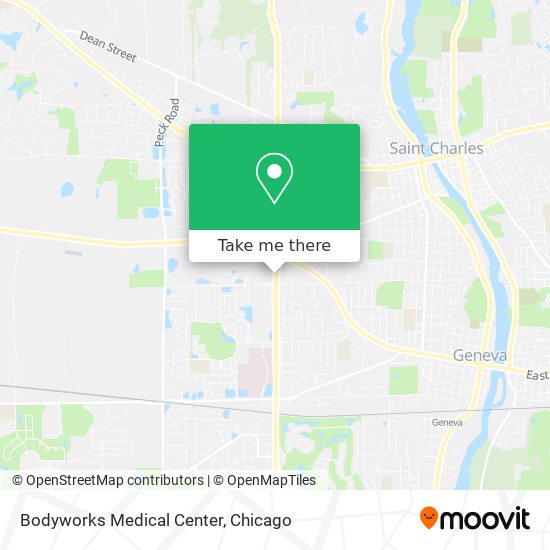 Mapa de Bodyworks Medical Center