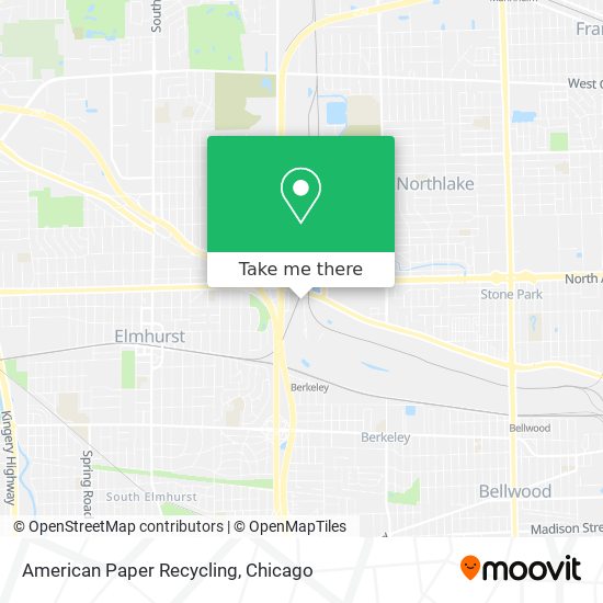 American Paper Recycling map