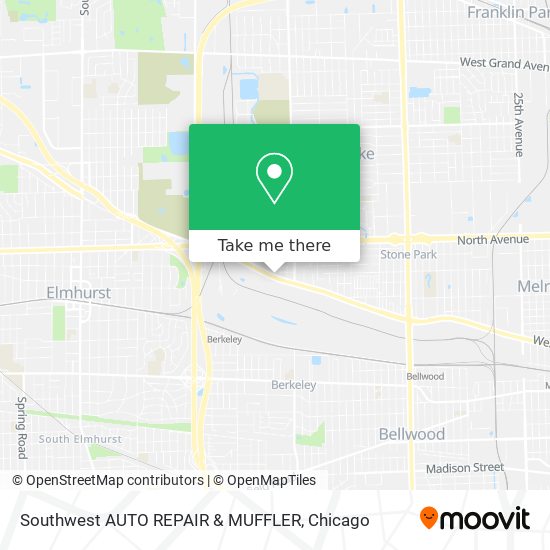 Southwest AUTO REPAIR & MUFFLER map