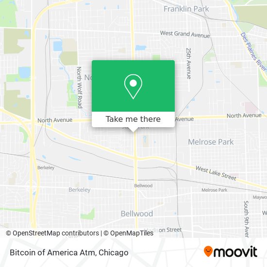 Bitcoin of America Atm map