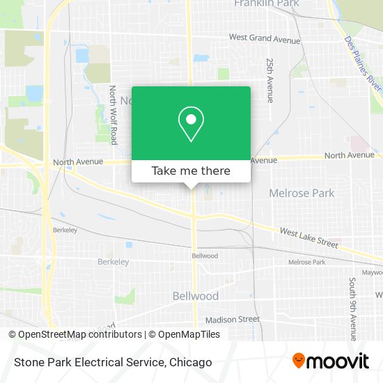 Stone Park Electrical Service map