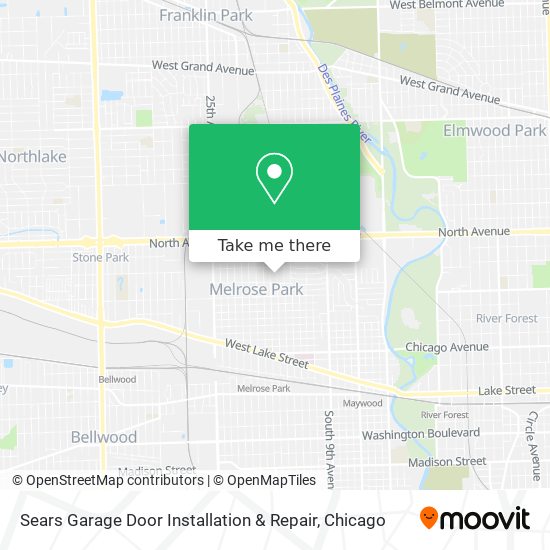 Mapa de Sears Garage Door Installation & Repair