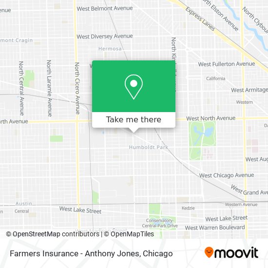 Mapa de Farmers Insurance - Anthony Jones