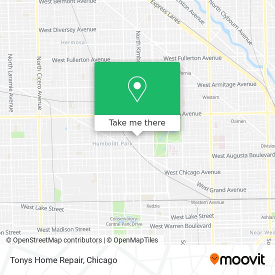 Tonys Home Repair map