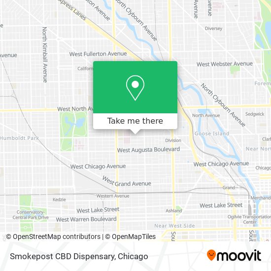 Smokepost CBD Dispensary map