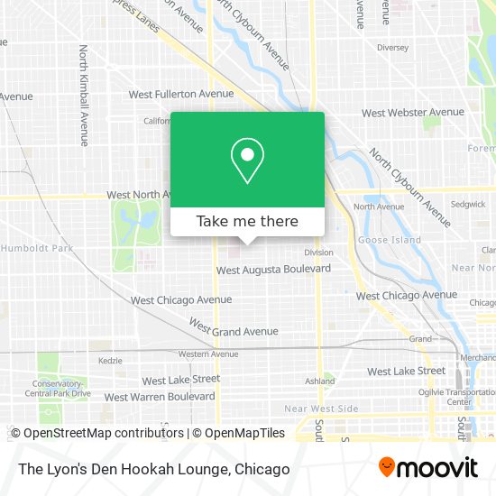 The Lyon's Den Hookah Lounge map
