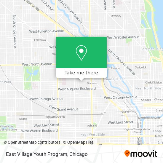 Mapa de East Village Youth Program