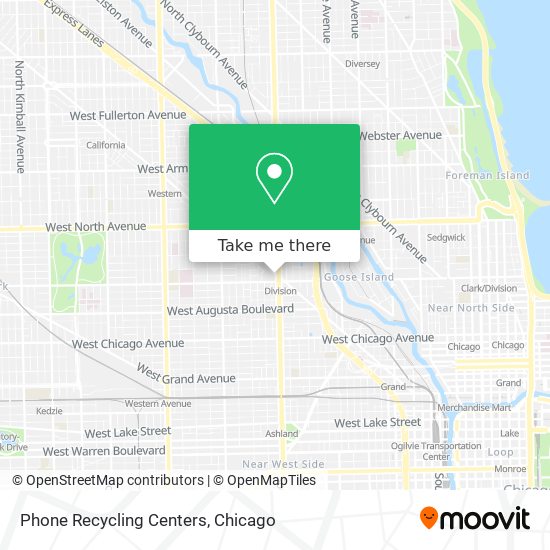 Phone Recycling Centers map