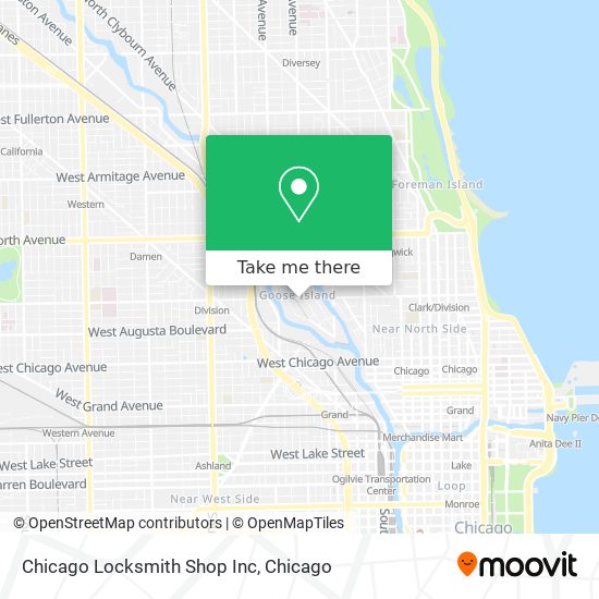 Chicago Locksmith Shop Inc map