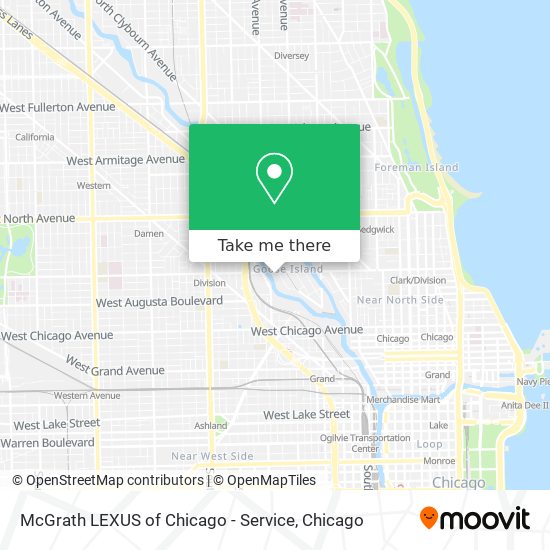 McGrath LEXUS of Chicago - Service map