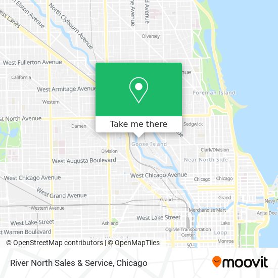 River North Sales & Service map