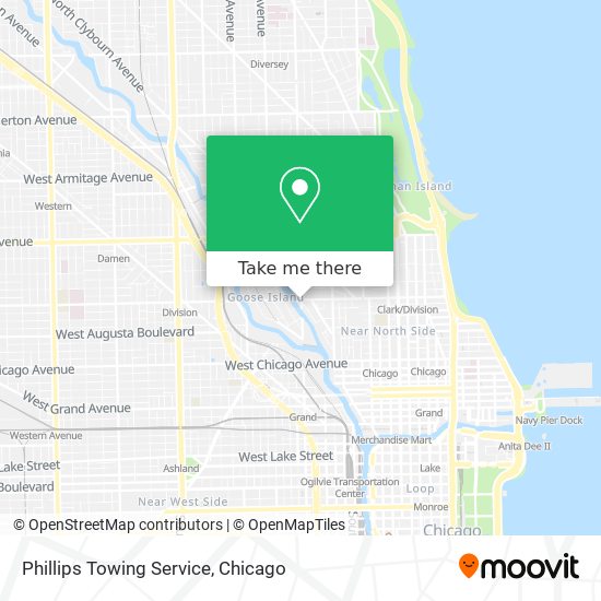 Phillips Towing Service map