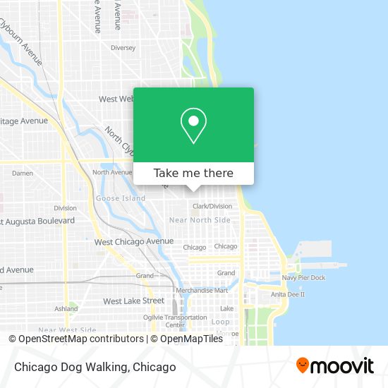 Mapa de Chicago Dog Walking