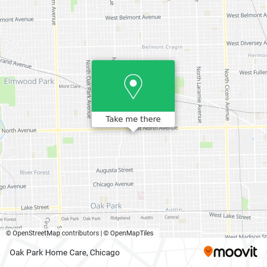 Mapa de Oak Park Home Care