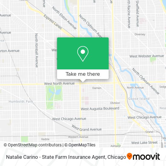 Mapa de Natalie Carino - State Farm Insurance Agent