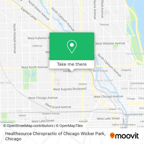 Healthsource Chiropractic of Chicago Wicker Park map