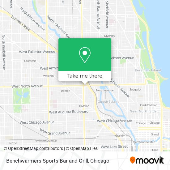 Benchwarmers Sports Bar and Grill map