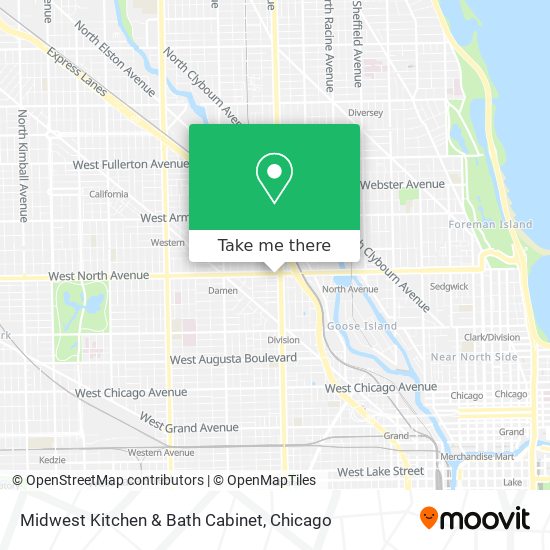 Midwest Kitchen & Bath Cabinet map