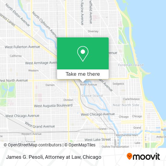 James G. Pesoli, Attorney at Law map