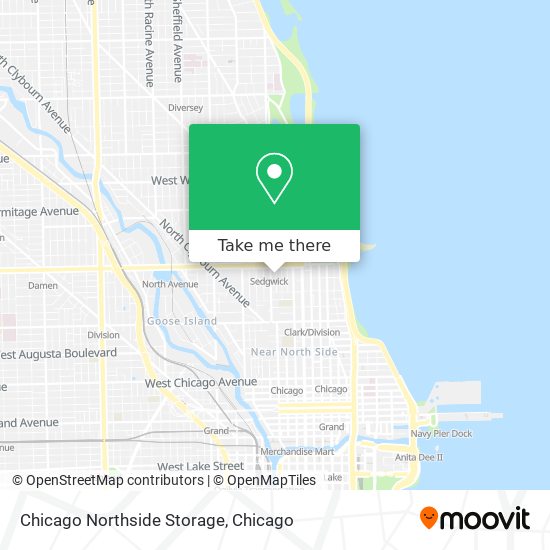 Mapa de Chicago Northside Storage