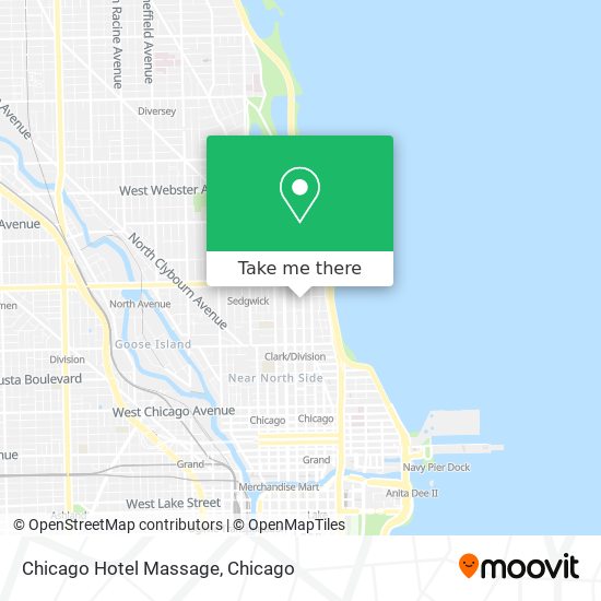 Mapa de Chicago Hotel Massage
