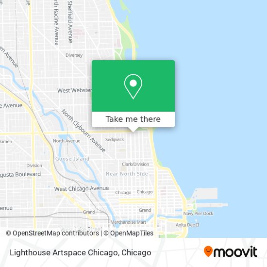 Lighthouse Artspace Chicago map