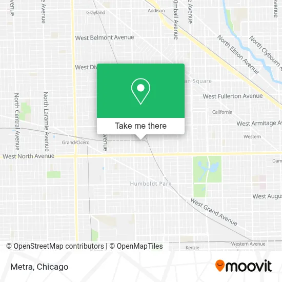 Metra map