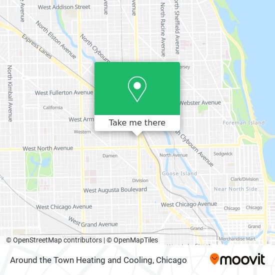 Around the Town Heating and Cooling map