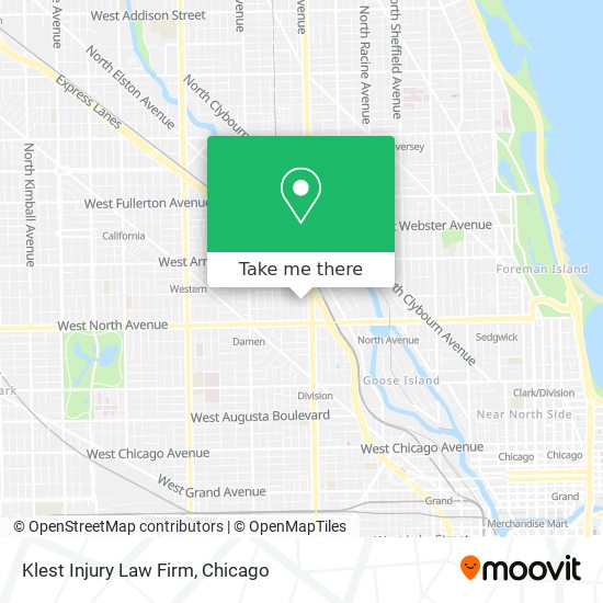 Klest Injury Law Firm map