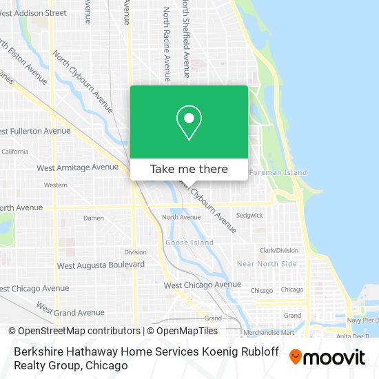 Berkshire Hathaway Home Services Koenig Rubloff Realty Group map