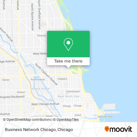 Mapa de Business Network Chicago