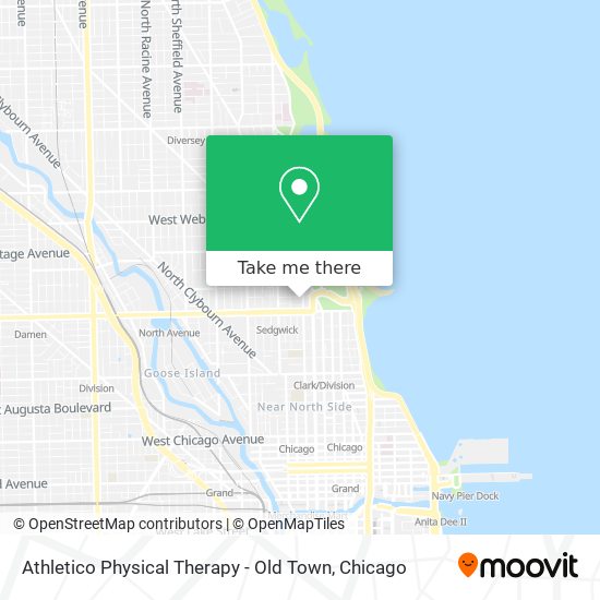 Athletico Physical Therapy - Old Town map