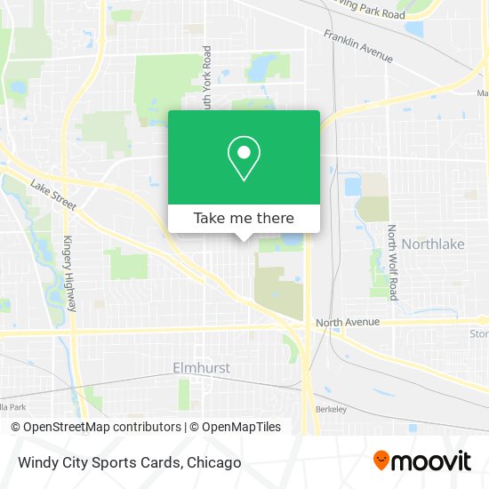 Mapa de Windy City Sports Cards