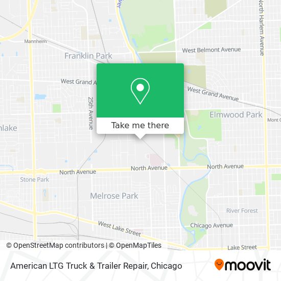 Mapa de American LTG Truck & Trailer Repair