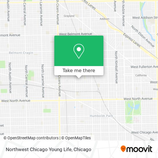 Northwest Chicago Young Life map
