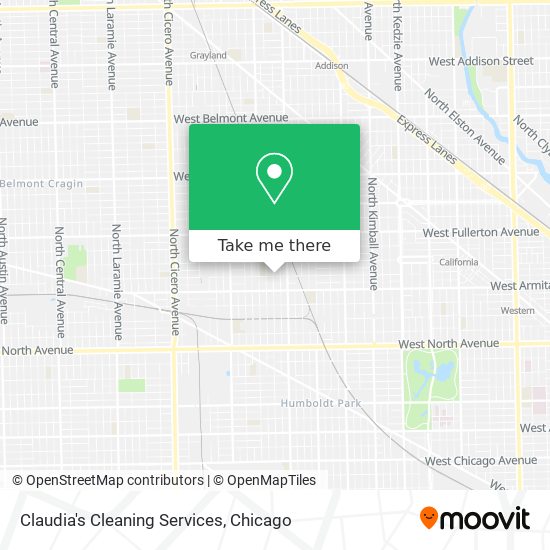 Mapa de Claudia's Cleaning Services