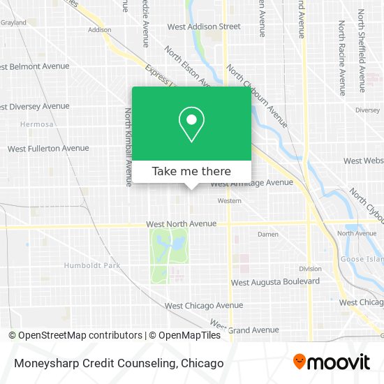 Mapa de Moneysharp Credit Counseling