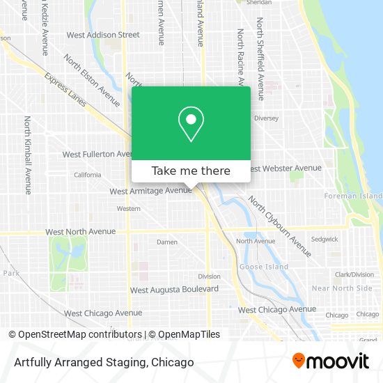 Artfully Arranged Staging map