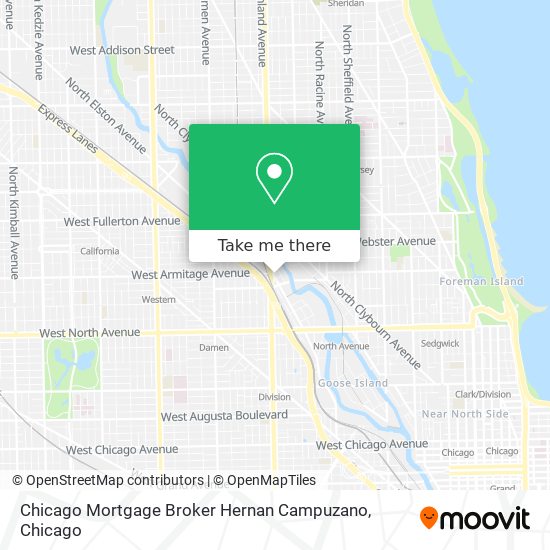 Mapa de Chicago Mortgage Broker Hernan Campuzano