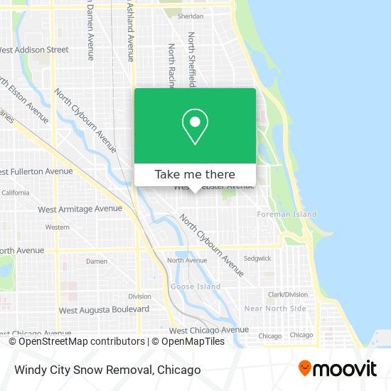Mapa de Windy City Snow Removal