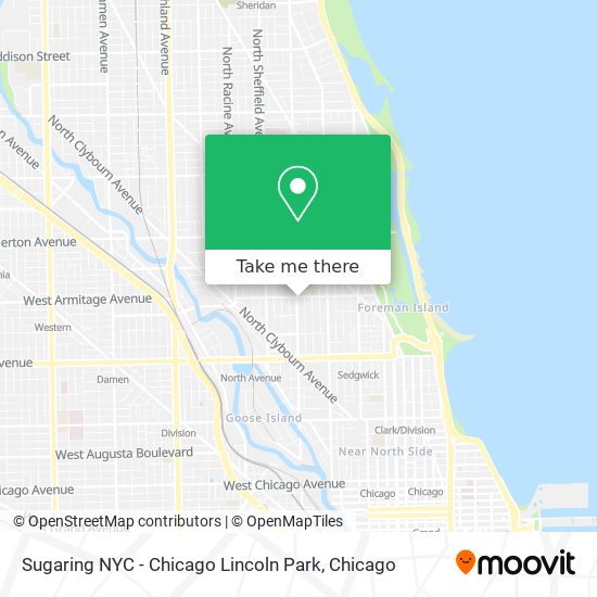 Sugaring NYC - Chicago Lincoln Park map
