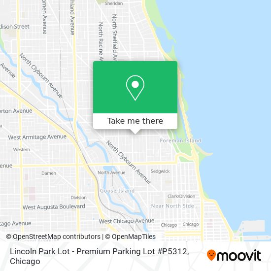 Lincoln Park Lot - Premium Parking Lot #P5312 map