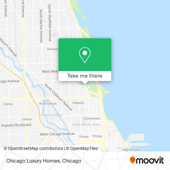 Chicago Luxury Homes map